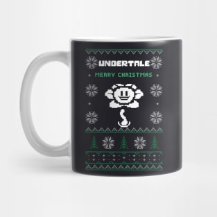 Ugly Christmas Flowey Undertale Mug